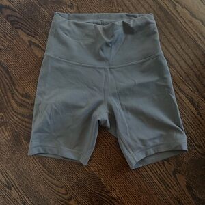 Green High-Waisted Athletic Shorts